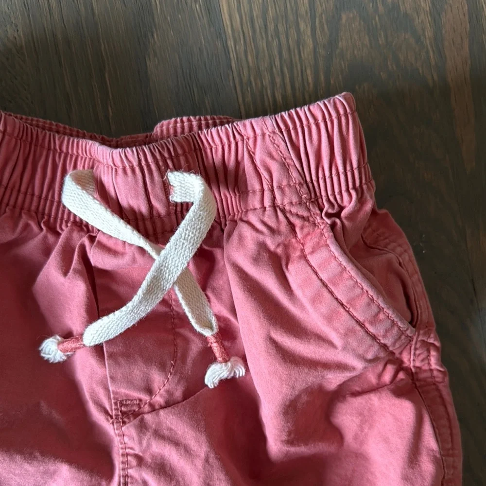 babyGap Pink Poplin Pull-On Shorts 18-24M